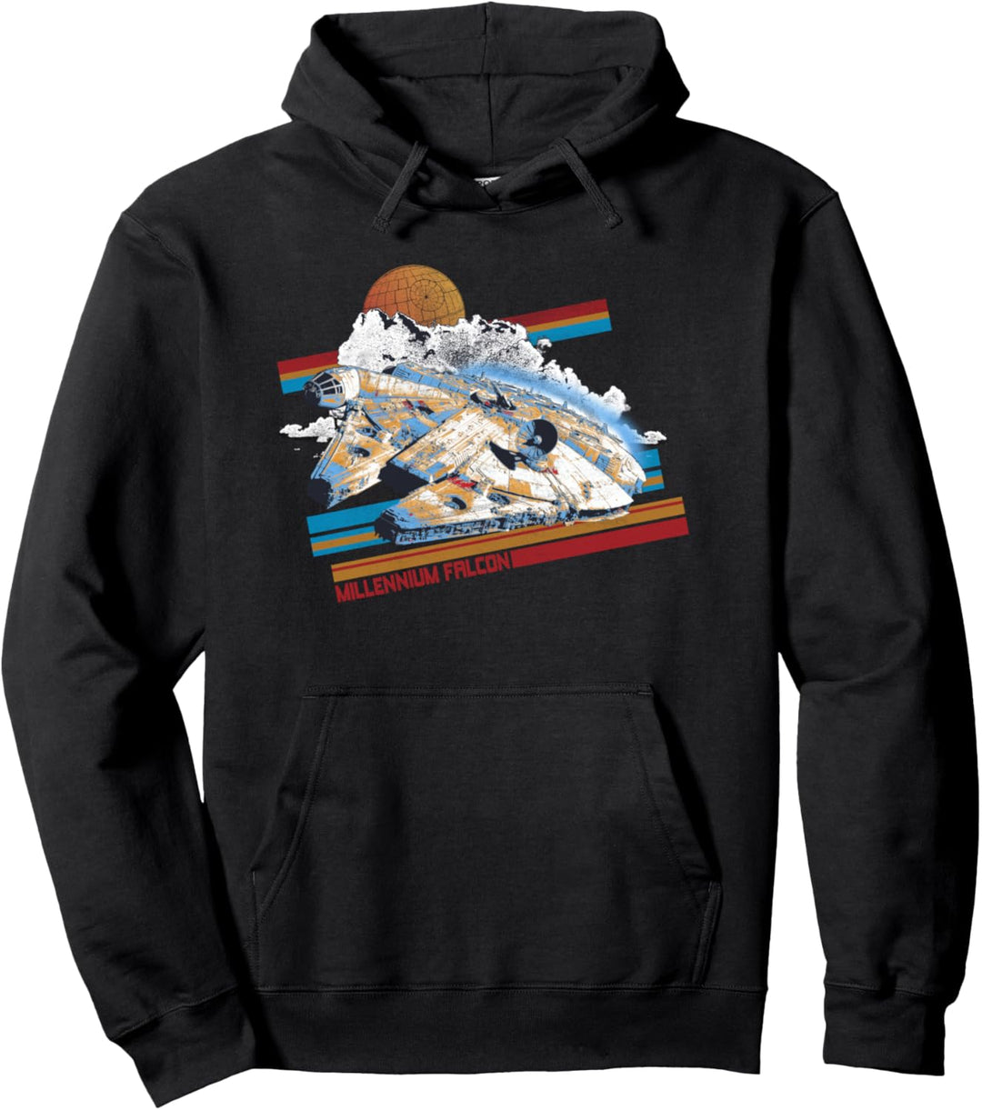 Star Wars Millennium Falcon Retro Stripes Pullover Hoodie