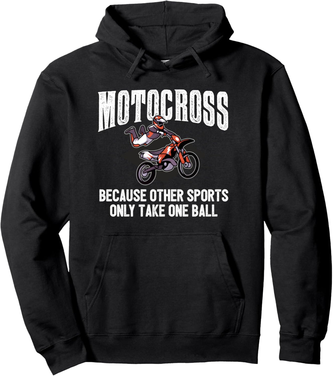 Motocross-Fahrer Motocrossbike Motorrad Eier Pullover Hoodie