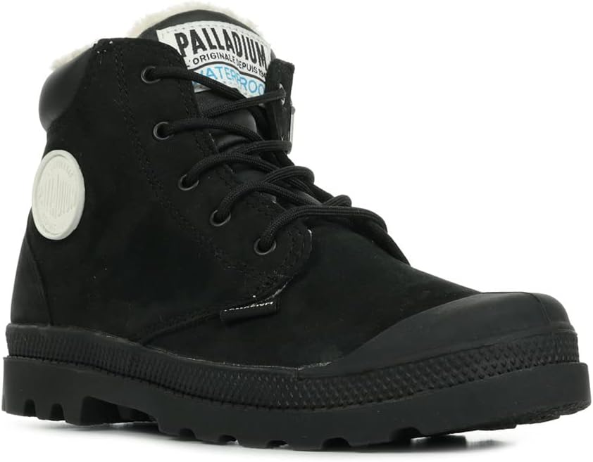 Palladium Unisex Kinder Pampa Hi Cuff WPS Oz Boots Outdoor 35 EU Schwarz, 35 EU Schwarz