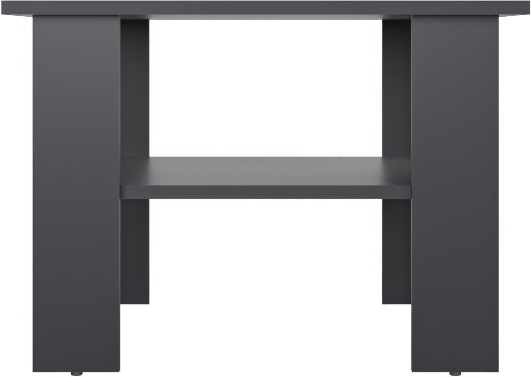 KOMTO Couchtisch Anthrazit Vienna - Wohnzimmertisch Modern Couchtisch Holz Beistelltisch 60x60 Coffe
