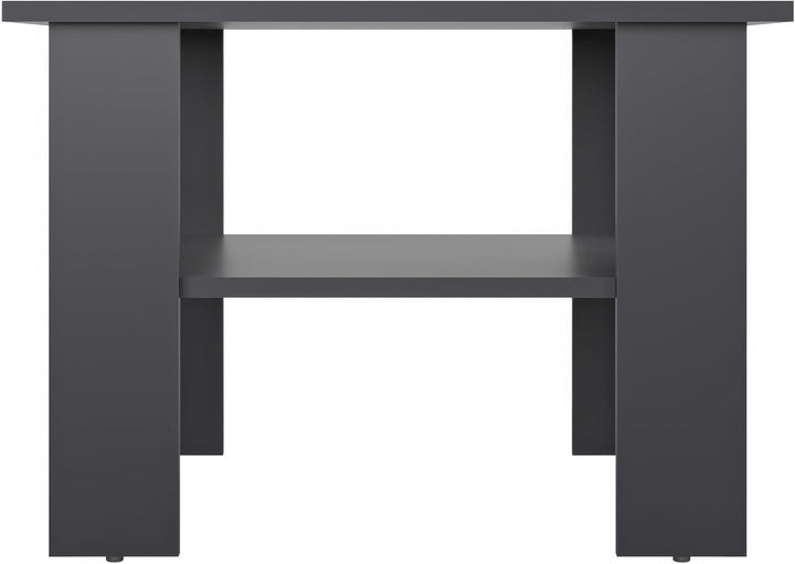 KOMTO Couchtisch Anthrazit Vienna - Wohnzimmertisch Modern Couchtisch Holz Beistelltisch 60x60 Coffe