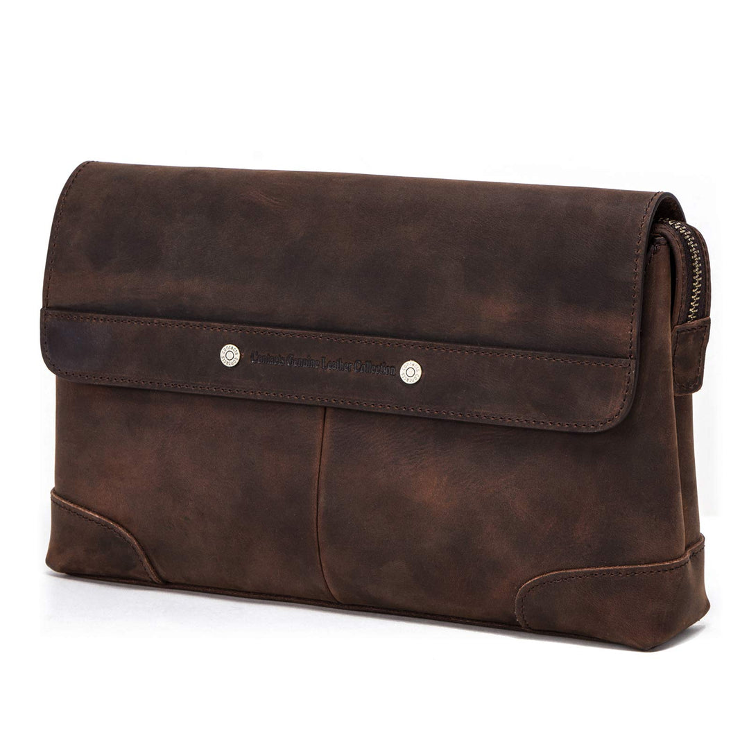 Contacts Herren Echtes Leder Ausweis Handyhalter Reissverschluss Coin Key Clutch Geldbörse Handtasch