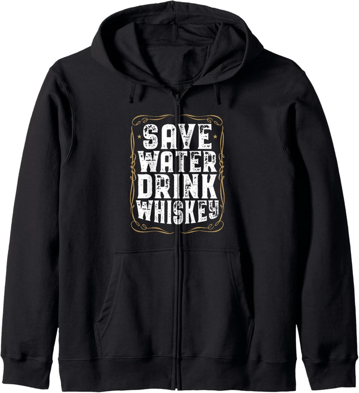 Save Water Drink Whiskey Zubehör I Whisky Trinker Motiv Kapuzenjacke