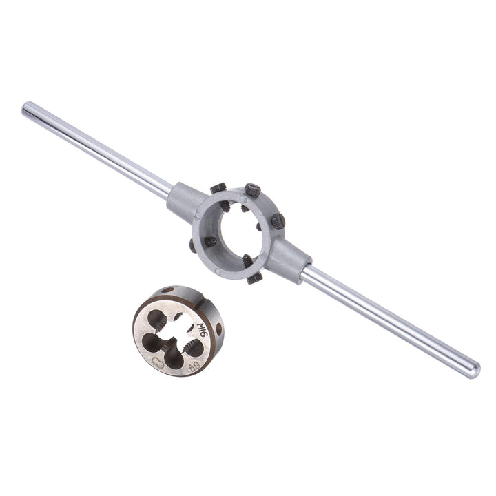 Gewindeschneider mit Schneideisenhalter Set, M16x2 Gewindeschneideisen & Passendes 38mm Aussendurchm