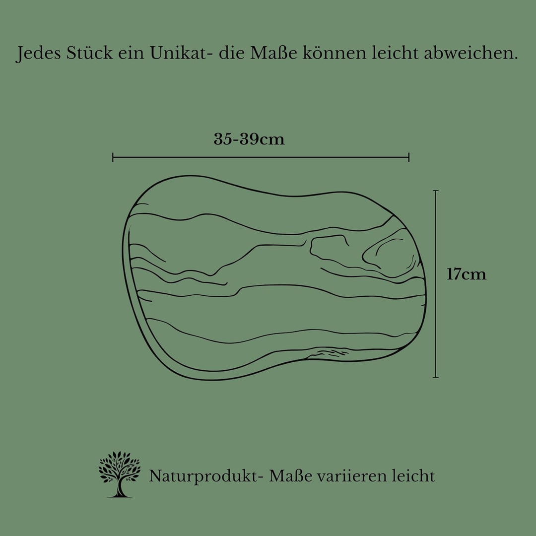 Figura Santa - 2 Olivenholzbretter ORGANIC - rustikales Servierbrett Holzbrett Schneidebrett Frühstü