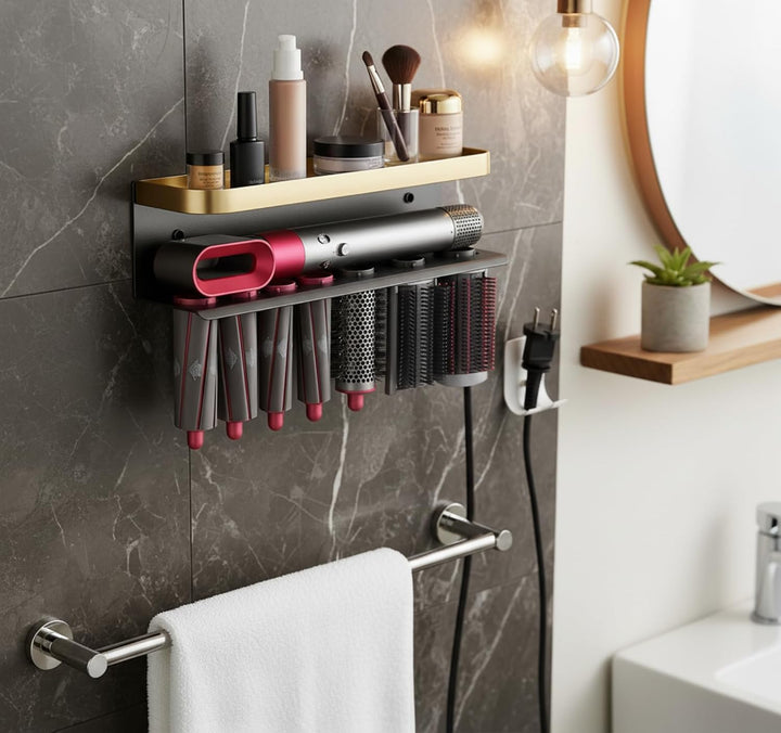 AXNSATRE Halterung für Dyson Airwrap, Wandhalterung mit Schrauben und Kleber für Dyson Airwrap, Halt