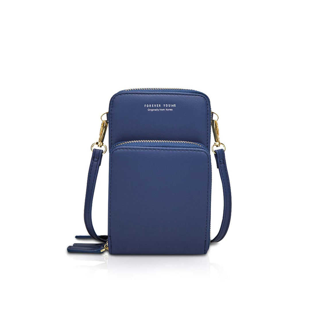 NICOLE&DORIS Damen Elegant Handytasche Kleine Umhängetasche Brieftasche Schultertasche PU Leder Mini
