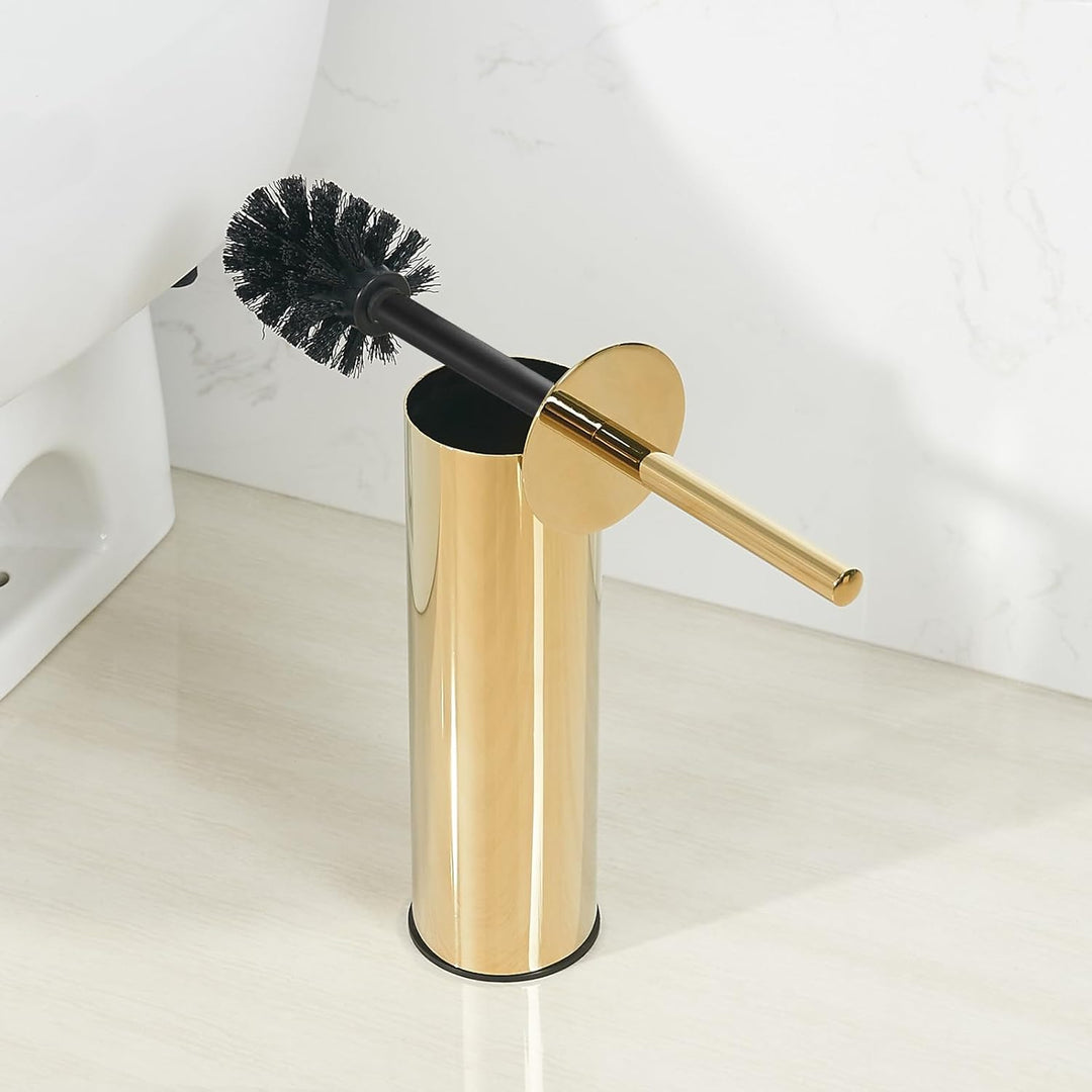 BGL 304 runder, Langer Toilettenbürstenhalter aus 304 Edelstahl Gold, Gold