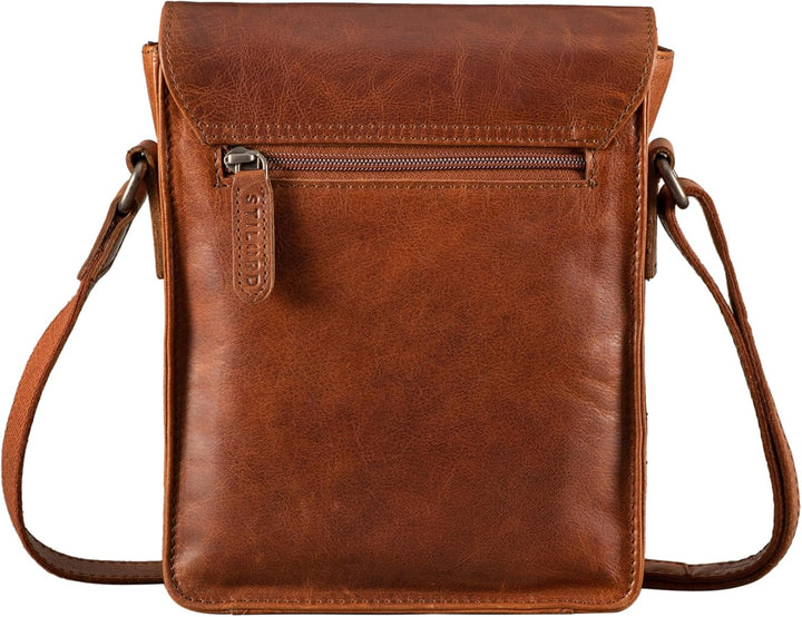 STILORD 'Sven' Herrenhandtasche Leder Umhängetasche klein Schultertasche Männer 8 Zoll Tablet Herren
