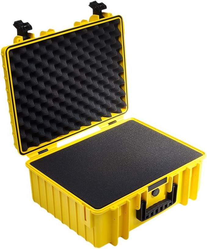 B&W Transportkoffer Outdoor - Typ 6000 - Gelb mit variabler Facheinteilung - Wasserdicht nach IP67 Z