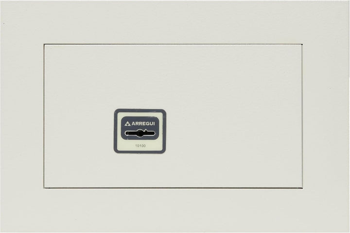 Arregui BC/1 Ideal-5 271311 Wandtresor, 5 mm dick, Schlüsselschloss, 20x30x15 cm, 5 L, hellgrau, 20