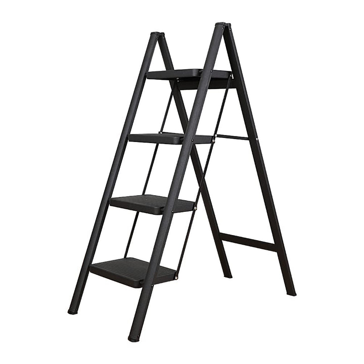 BAOYOUNI Trittleiter 4 Stufen Klappbar Haushaltsleiter Leiter Rutschfeste Stufenleiter 20 cm Breite