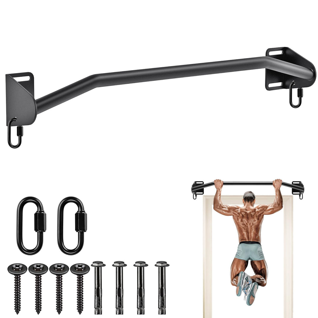 SELEWARE Klimmzugstange Türrahmen Klimzugststange Wand - Pull Up Bar Wandmontage Latzugstangen Home