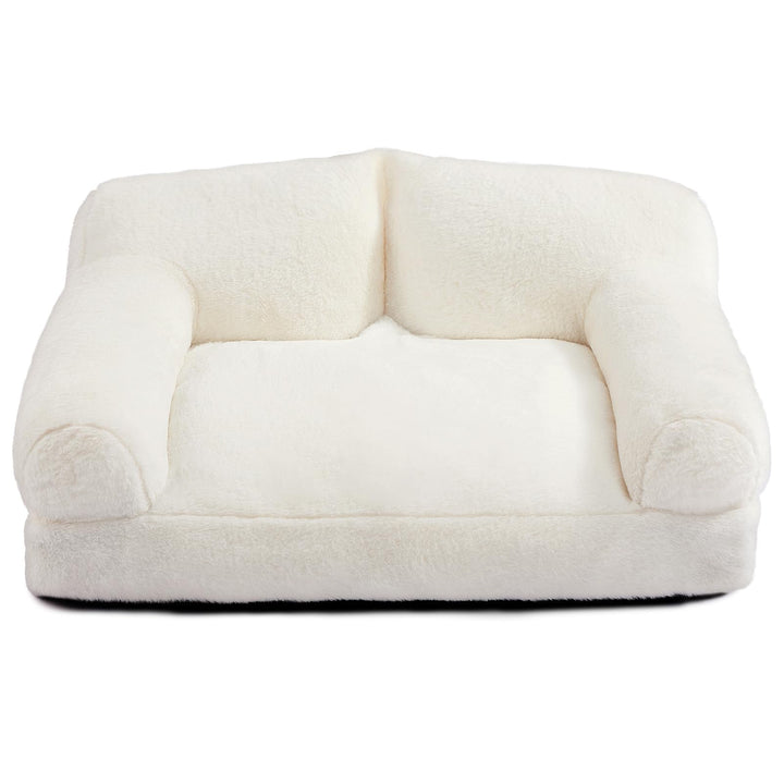 Hollypet Katzenbett Kleines Hundebett, Flauschiges Plüsch Katzensofa für Katzen und Welpen, Weiches