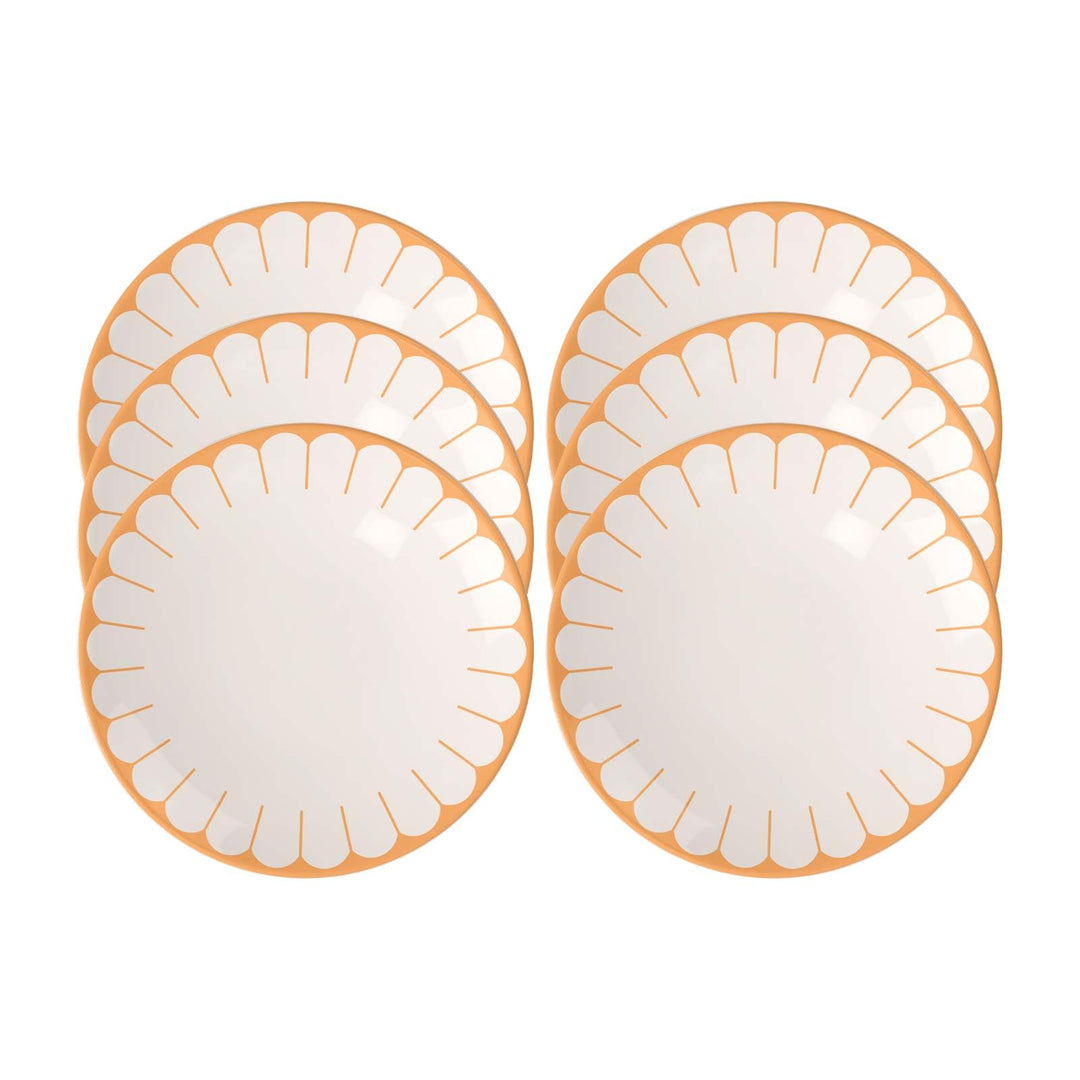 Villeroy & Boch - Fleur soleil Frühstücksteller 6er Set, Dessertteller, Kleiner Teller für Frühstück