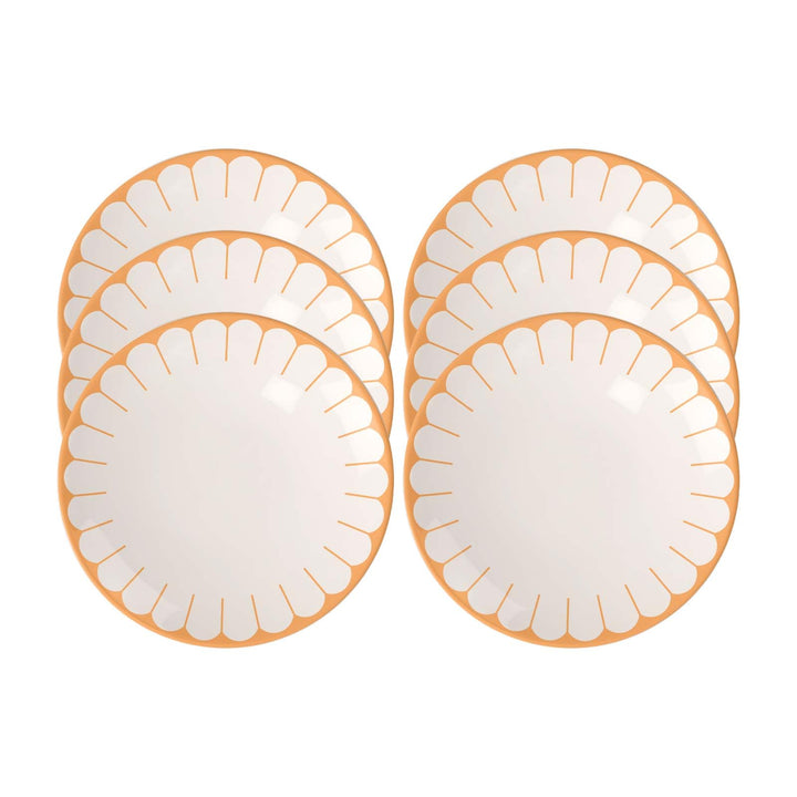 Villeroy & Boch - Fleur soleil Frühstücksteller 6er Set, Dessertteller, Kleiner Teller für Frühstück