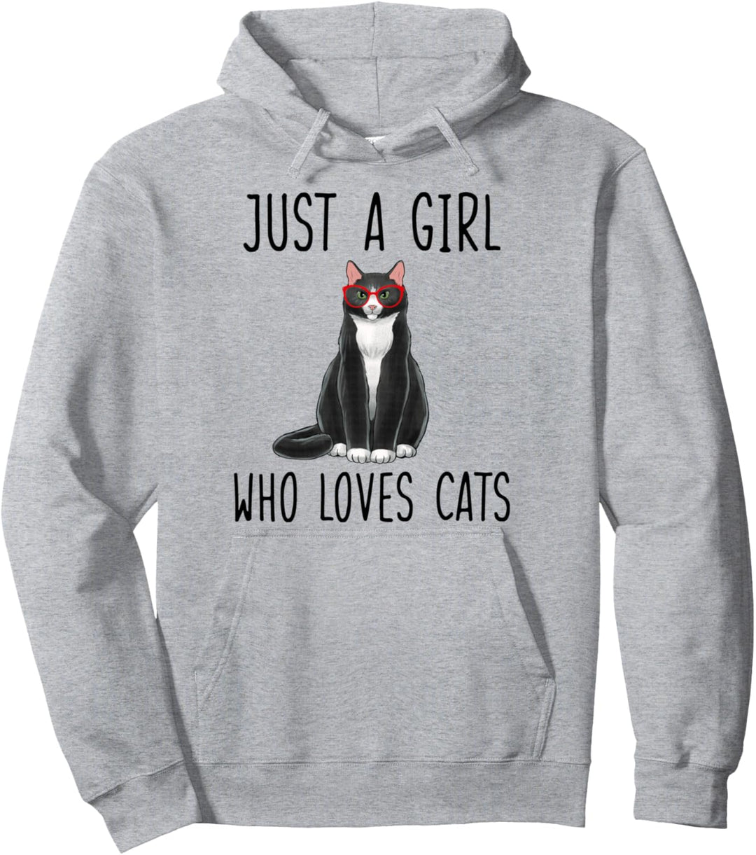 Mädchen Katze Just A Girl Who Loves Cats Pullover Hoodie