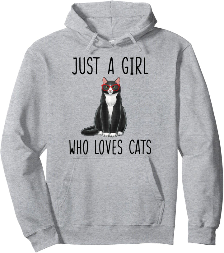 Mädchen Katze Just A Girl Who Loves Cats Pullover Hoodie