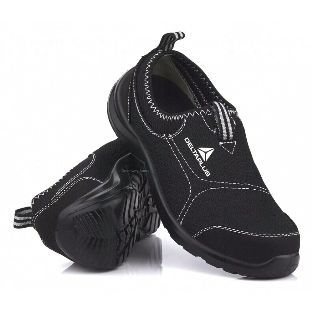 Deltaplus Damen Miami S1p Delta Plus Panoply Miami S1P black canvas non-slip on steel toe safety tra