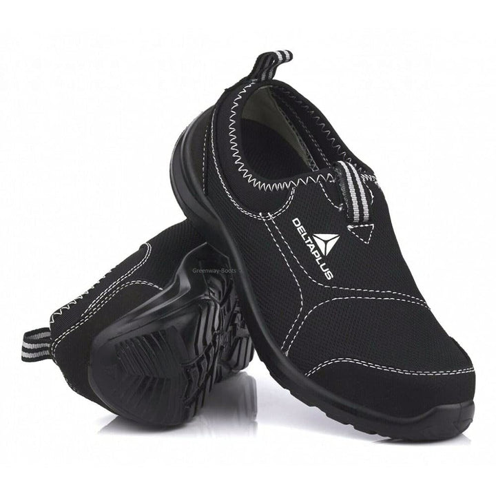 Deltaplus Damen Miami S1p Delta Plus Panoply Miami S1P black canvas non-slip on steel toe safety tra
