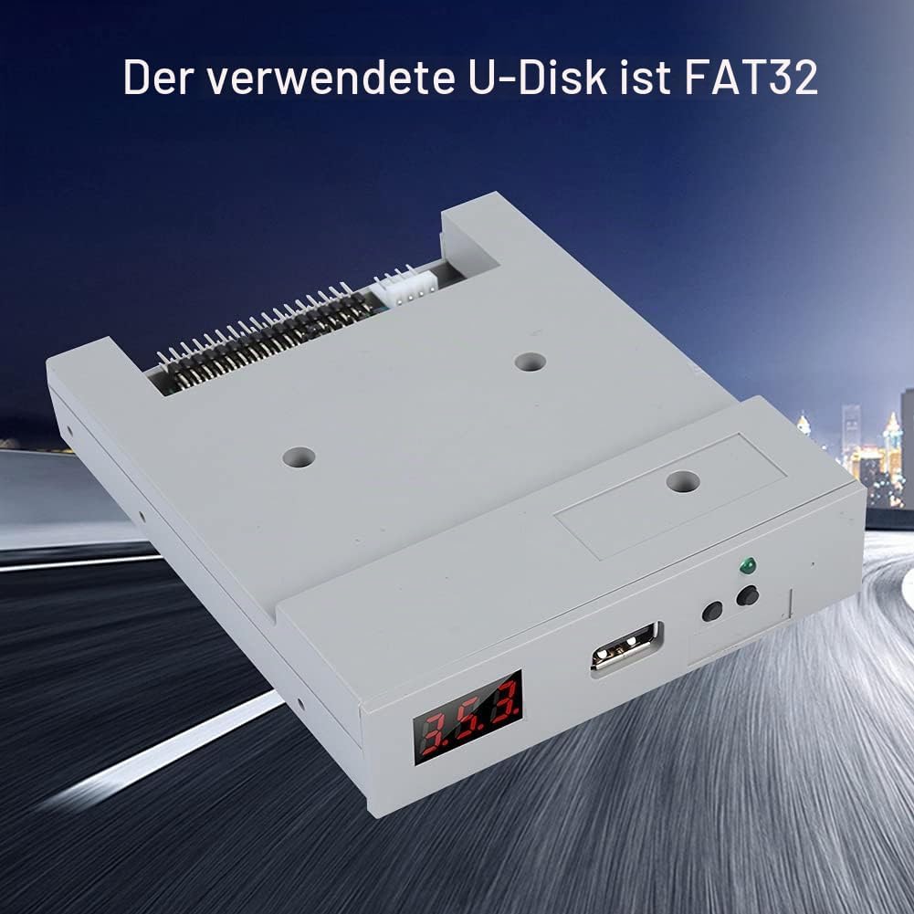 Gotek Diskettenlaufwerk-Emulator-Laufwerk 12 × 10 × 3 Sfr1m44-U100 3,5 Zoll 1,44 MB USB-SSD-Diskette
