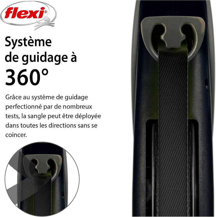 Flexi, Giant Plus 8 m ausziehbare Hundeleine, Starke und robuste Hunde bis zu 50 kg, neonfarbenes Ba