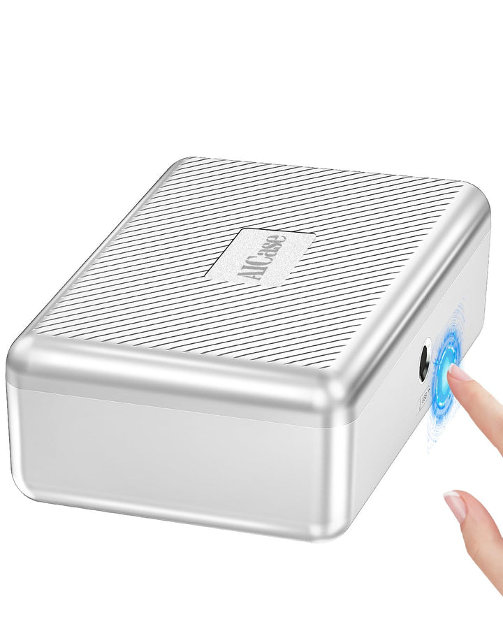 LOCK Biometrischer Tresor [Fingerabdruckerkennung] [Kompakt] Ideal für Scheckbücher, Geld, Schmuck,