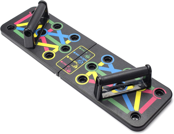 JL Sport 14-in-1 Push-Up Rack Board Fitness Workout Training Home Gym Übung Push Up Board, Schwarz,