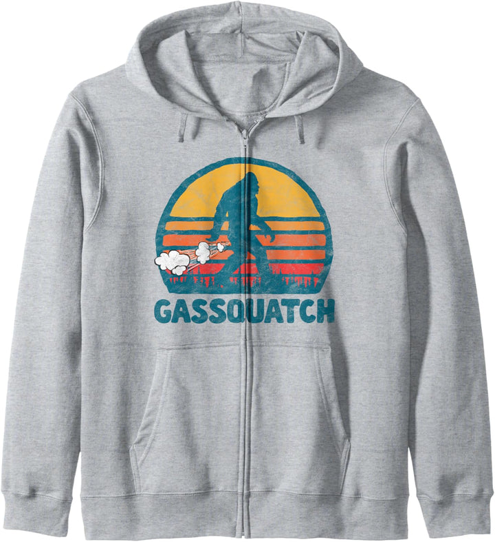 Gassquatch! Funny Farting Bigfoot Retro Fart Kapuzenjacke