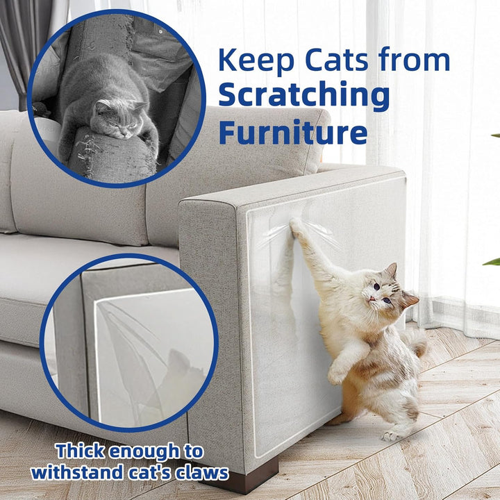 Kratzschutz Sofa Katze Transparent 5m x 42cm: TOOSOFt Katzen Kratzschutz Selbstklebend Tape Extra La