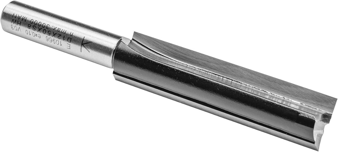 ENT 10966 Nutfräser HW, Schaft (S) 8 mm, Durchmesser (D) 12 mm, NL 50 mm, SL 32 mm, GL 82 mm, mit Ha