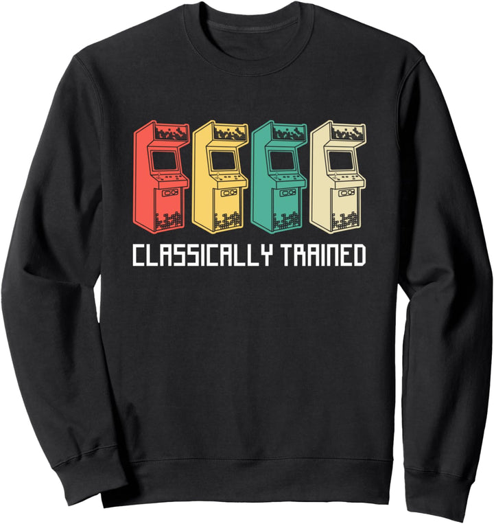 Klassisch ausgebildete Gamer Vintage Retro Gaming Arcade Sweatshirt