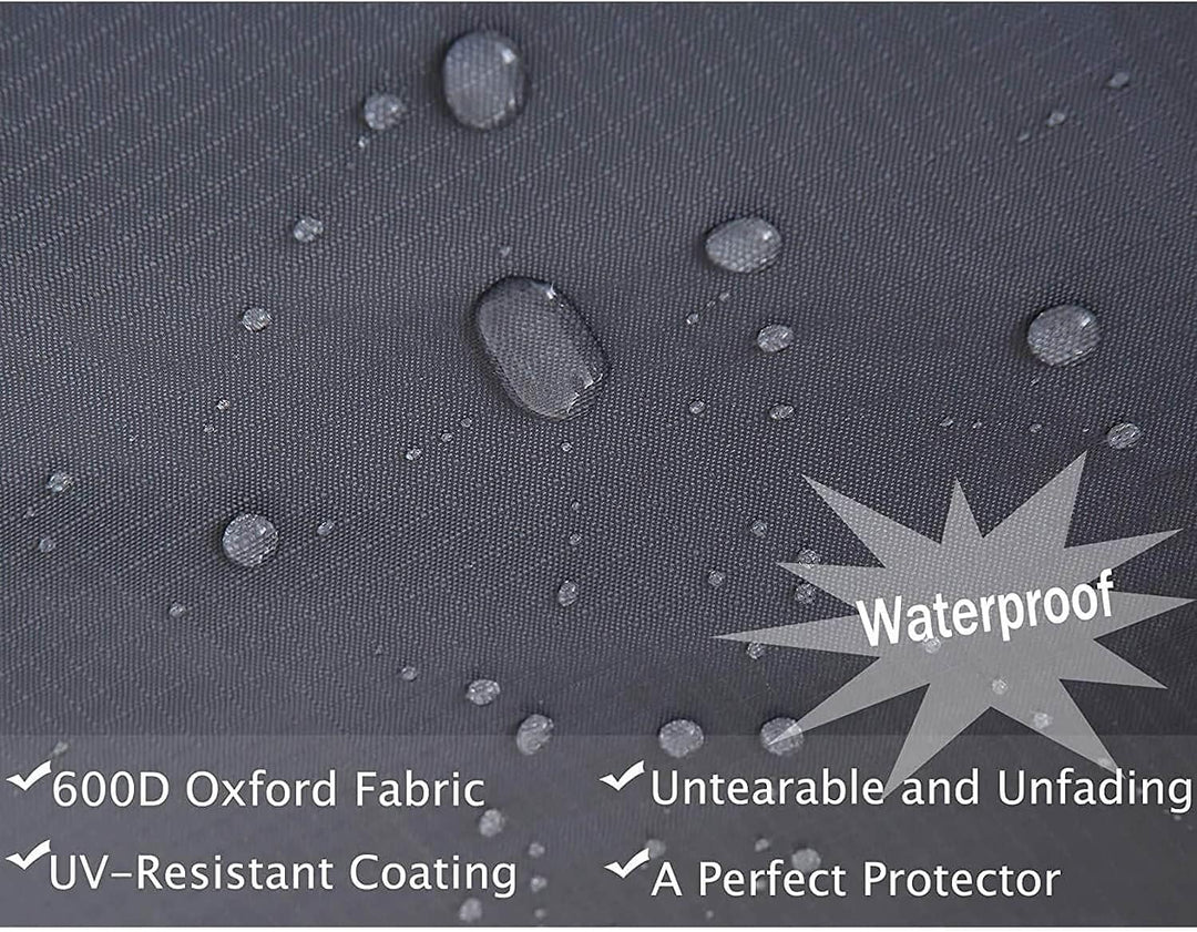 Chutzhülle für Sonnenschirm, Wasserdicht 2 m Durchmesser Abdeckhaube 600D Oxford-Gewebe PVC-Beschich