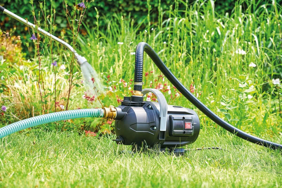 Pontec 87079 PondoGarden 3800 - schwarzgraue Gartenpumpe zur Bewässerung von Garten, Blumen- und Gem