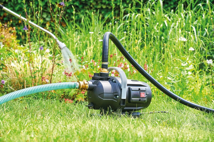 Pontec 87079 PondoGarden 3800 - schwarzgraue Gartenpumpe zur Bewässerung von Garten, Blumen- und Gem