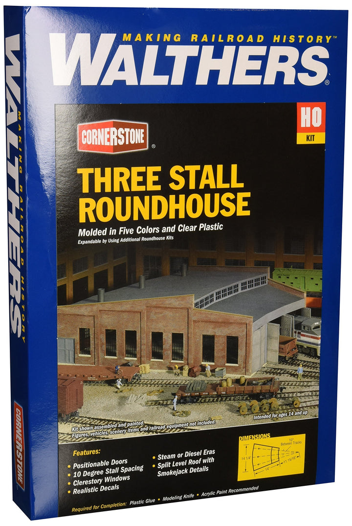 Spur H0 - Bausatz Ringlokschuppen