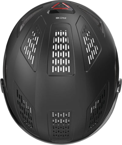 ABUS Stadthelm Hyban 2.0 ACE - Fahrradhelm mit Visier, Licht und ABS-Hartschale - für Damen und Herr