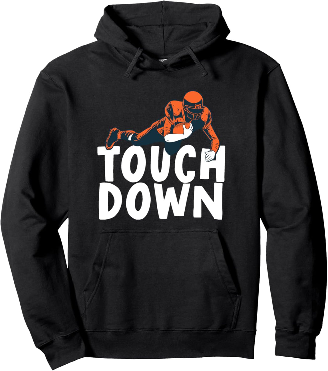 Touchdown American Football Sport Tournamet Mom Dad Kid Pullover Hoodie