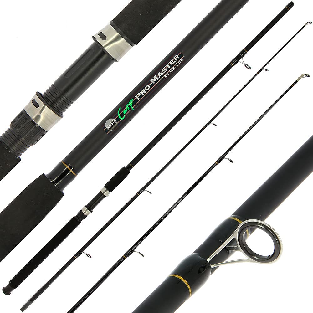 2 x Karpfenangeln Stalker Rute Master 2,4 m, 2 Stück, 1,1 kg Fiberglas Angeln Pursuit Karpfen Stalke