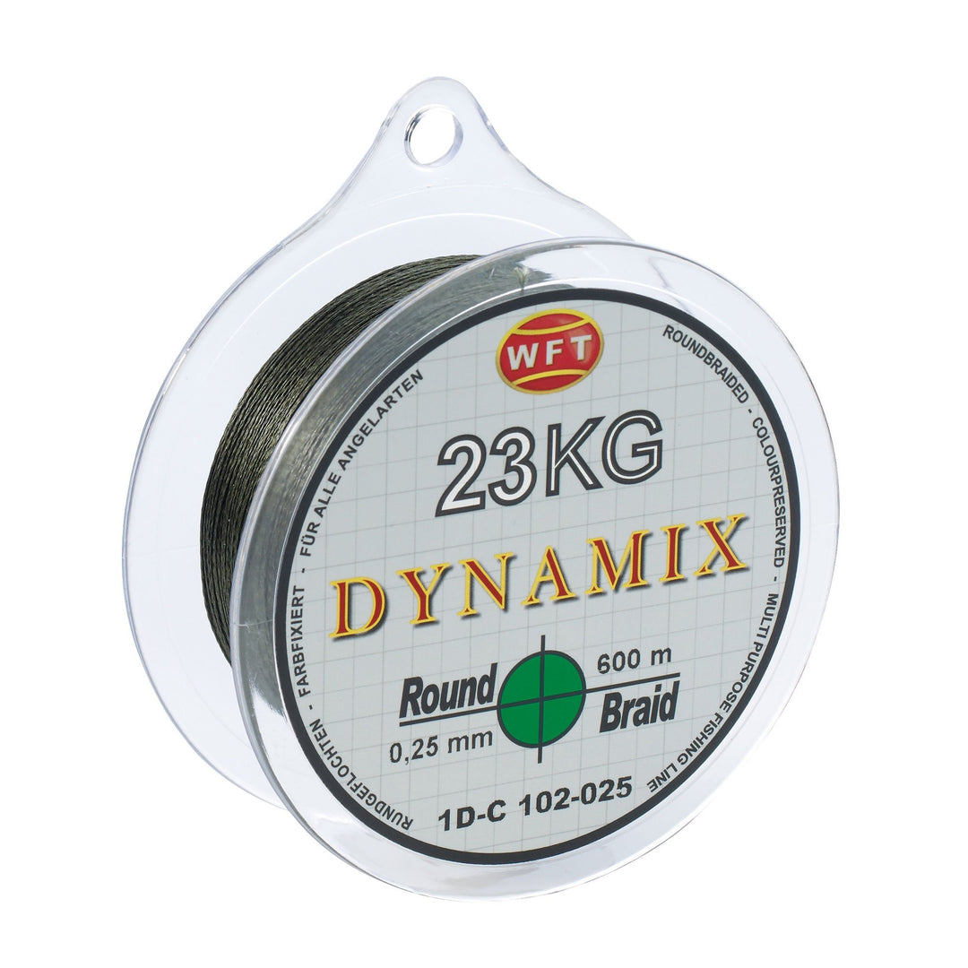 WFT Round Dynamix 600m geflochtene Angelschnur grün 0.20mm, grün 0.20mm
