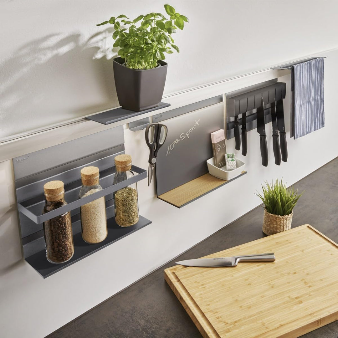 SO-TECH® Linero MosaiQ Aluprofil 1500 mm 1500 mm Edelstahlfarbig, 1500 mm Edelstahlfarbig