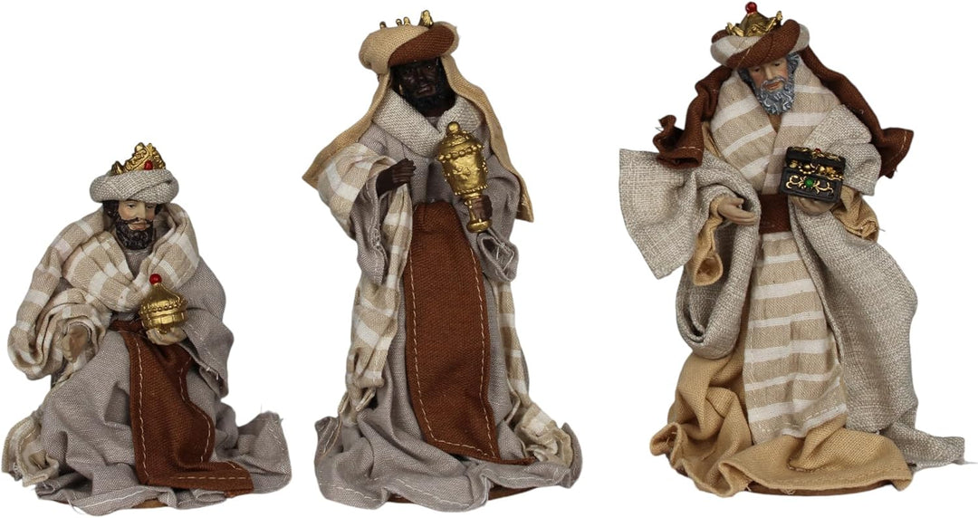 ZICOM Ankleidefigurenset Bethlehem, Krippenfiguren modern ca. 16cm 10-TLG. Polyresin bekleidet