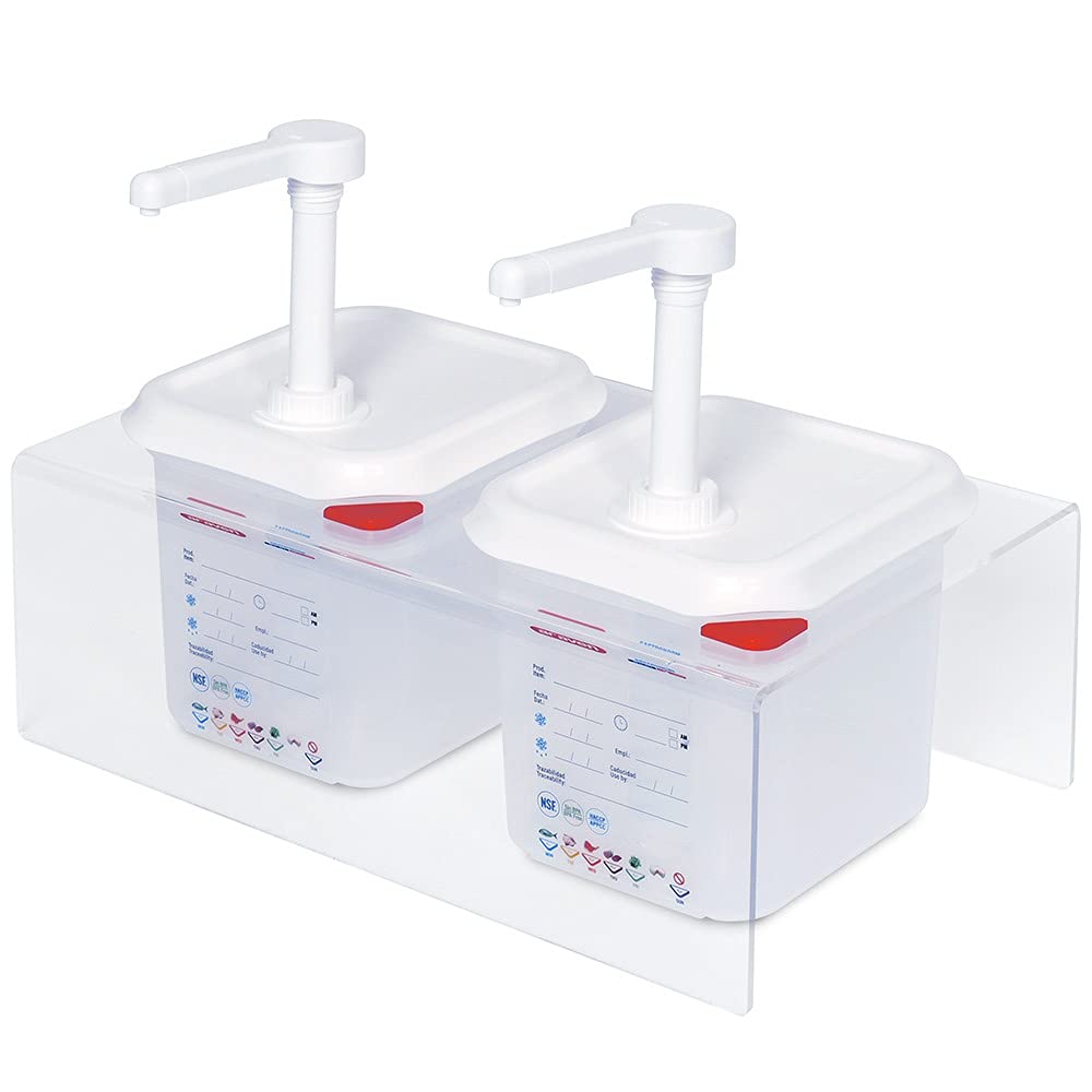 BRB Sossenspender Set 2x GN1/6 mit transparenter Halterung
