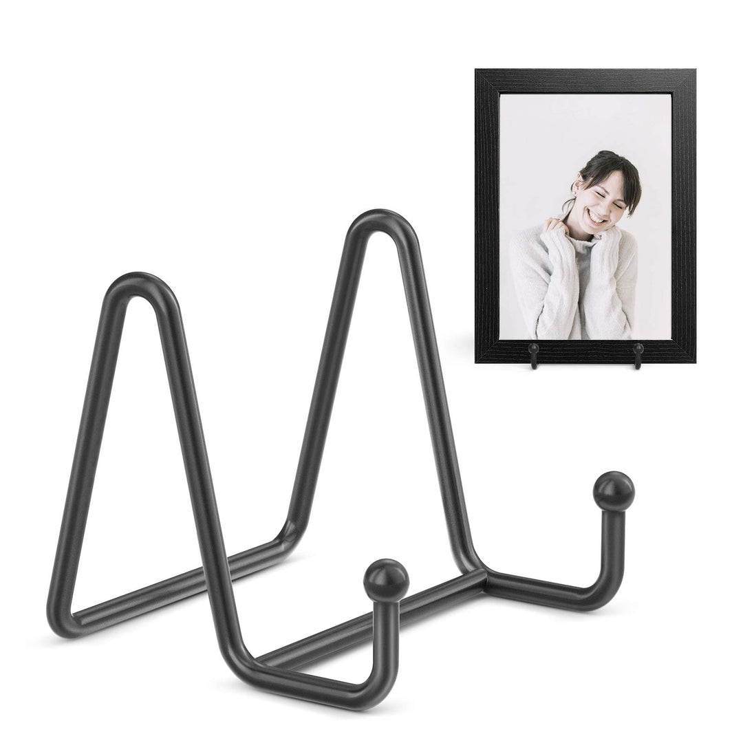 TR-LIFE Tellerständer zur Anzeige - 7,5 cm Tellerhalter Displayständer + Metallrahmen Halterständer