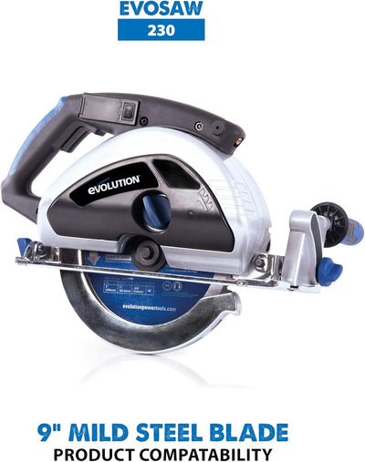 Evolution Evoblade 230 AL Kreissägeblatt für Stahl, 230 mm, Wolframcarbid (TCT)