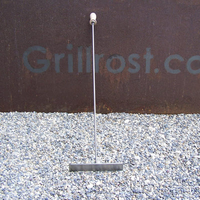 Grillrost.com Das Original Glutschieber Aschekratzer aus Edelstahl - Für Kamin Feuerschale und Kache
