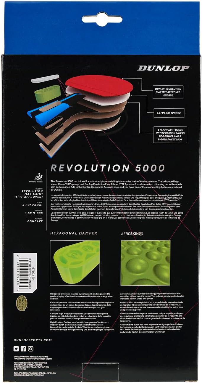 Dunlop Revolution 5000 Black/RED/Blue Einheitsgrösse, Einheitsgrösse