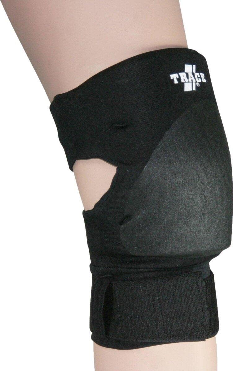 Trace Handball & Hallensport Knieschoner/Unisex Erwachsene/XL/Schwarz/Weiche Polsterung/Indoor/Prote
