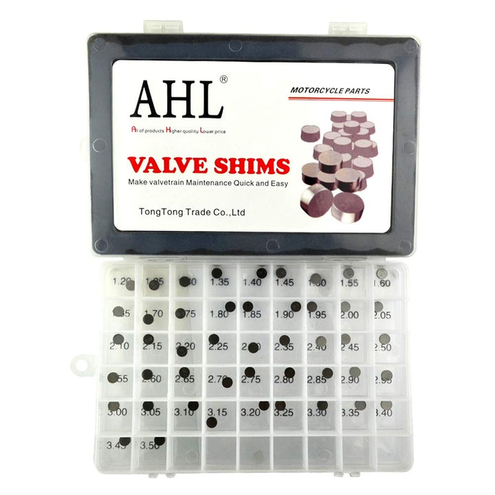 AHL Durchmesser: 7.48mm 47pcs 1.20mm-3.50mm Ventil Shim Ventile einstellen für CRF250R CRF250 R 2004