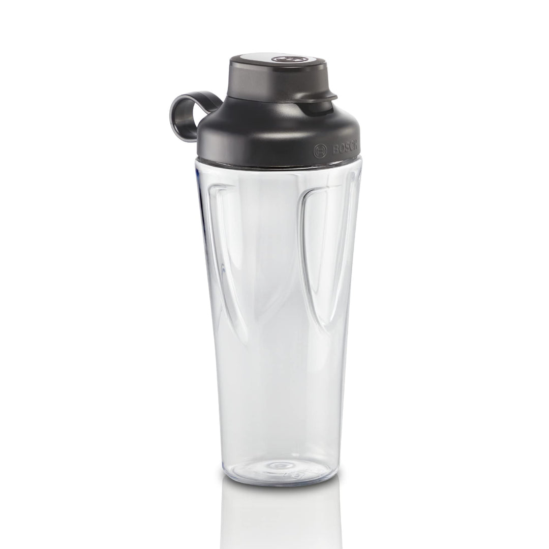Bosch ToGo-Flasche MMZBT01B, Smoothie-ToGo-Flasche 0,6 L, bruchsicher, robust, Trinkflasche mit Deck